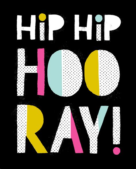 hip hip hooray typography inspiration typography lettering