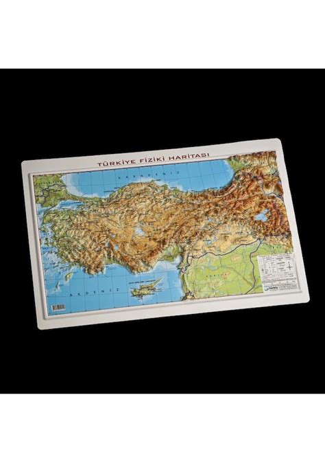 Harita Gürbüz Kabartma 35X50 Türkiye Fiziki Haritası Fiyatları ve