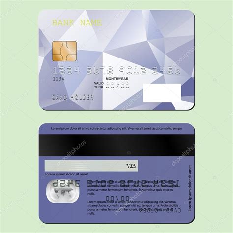 Credit Card Front And Back Credit Card Front And Back Stock