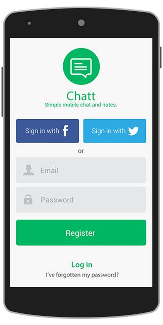 Chatt android app Template | App template, Chat app, App design