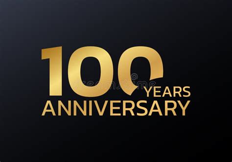 Ícone Do Centésimo Aniversário De 100 Anos Celebrando E Logo De