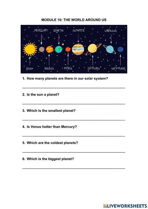 Solar System Reading Comprehension Worksheets Pdf Reading Worksheet