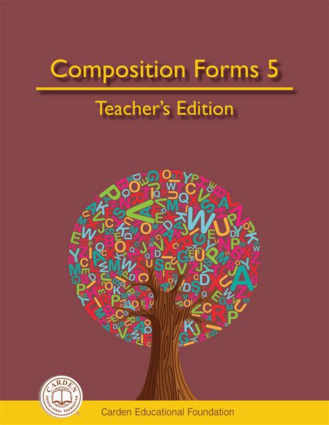 Ted Composition Forms 5 Teachers Edition The Carden Educational