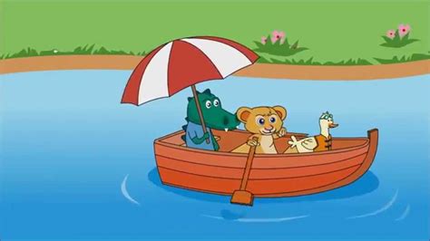 Row, row, row your boat, gently down the stream. Row Row Row Your Boat Nursery Rhymes - YouTube