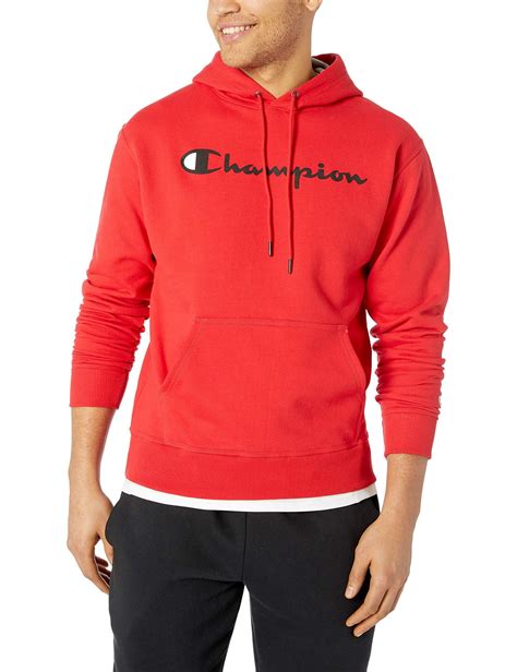 Champion Graphic Powerblend Fleece Hoodie In Red For Men Save 8 Lyst