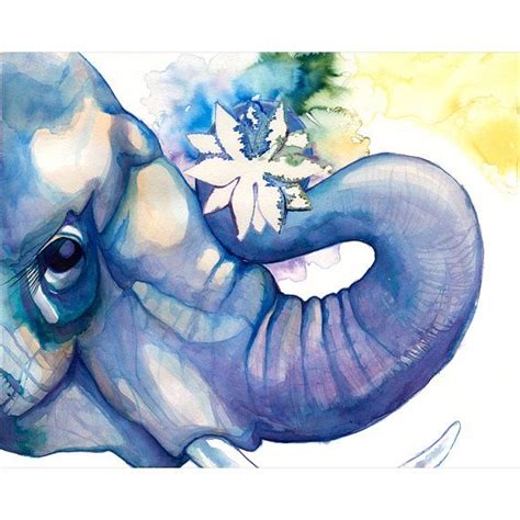 Elephant And Lotus Print By Bellaandbunny On Etsy Elephant