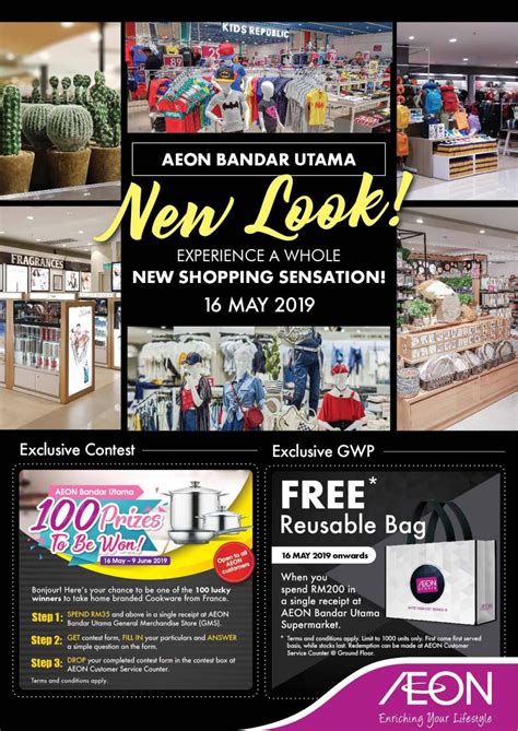 Küll kohalikud juba teavad, mis üritusi tasub asukohas bandar utama broneerida. AEON Bandar Utama New Look New Shopping Sensation (16 May ...