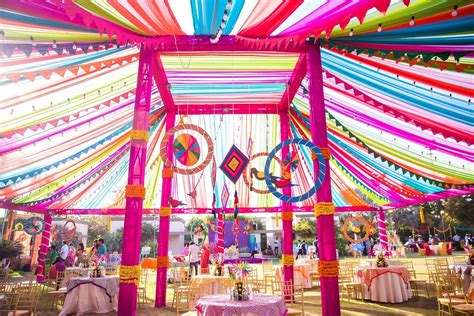 Mela Theme Colorful Mehndi Sangeet Wedding Photography Ahmedabad Mehndi Decor Mehendi Decor