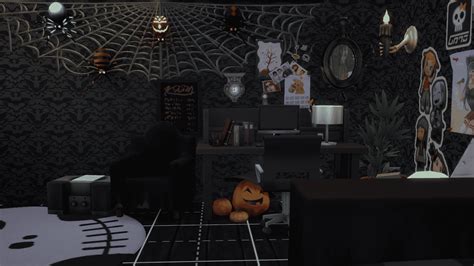 The Sims 4 Spooky Creations Spooky Bedroom By Sourpatchsimmer