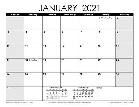 Free Print 2021 Calendars Without Downloading Calendar Printables