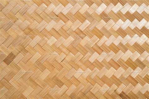 Handcraft Of Bamboo Weave Texture Stock Photo Containing Bamboo And