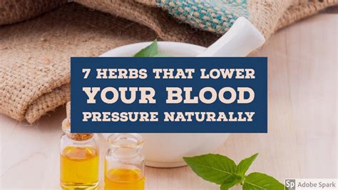 7 Herbs That Lower Your Blood Pressure Naturally Youtube