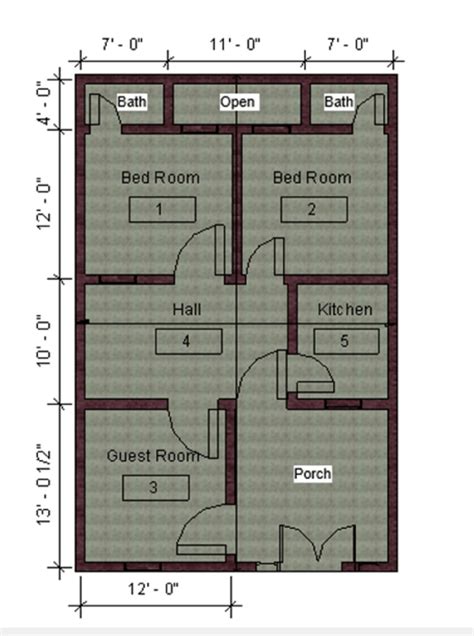 Plan Of 3 Marlas House Download Scientific Diagram