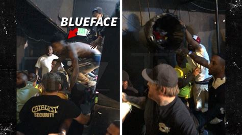 Blueface Ends Concert When Huge Brawl Breaks Out Next To Stage
