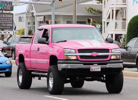 Pink Lifted Silverado From Cruise Ocmd This Weekend Lifted Trucks