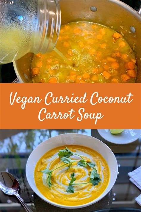Curried Coconut Carrot Soup Recipe Carrot Soup Savory Soups