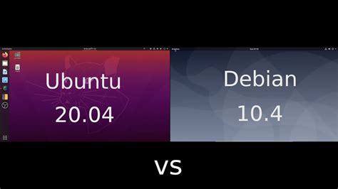 Ubuntu 2004 Lts Vs Debian 104 Youtube