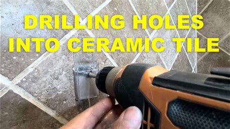 Drilling Holes Into Ceramic Tile Using Diamond Drill Bit YouTube