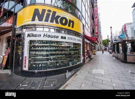 Nikon Store In Tokyo Stock Photo Alamy