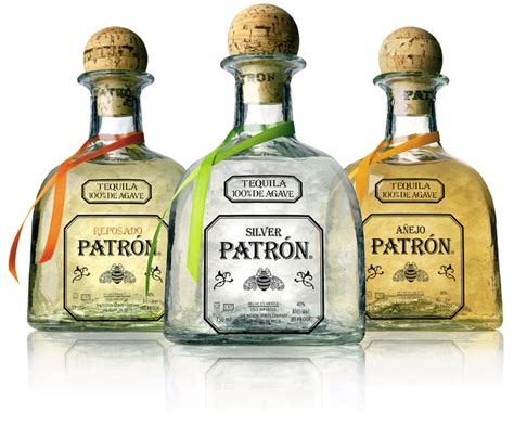 Patrón Logo And Bottles Fonts In Use