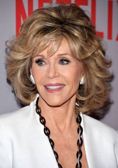 Gray roots will blend more subtly with blonde hair and not be such a stark contrast. 30 Most Stylish and Charming Jane Fonda Hairstyles ...