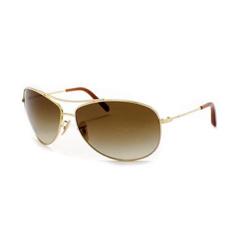 Ray Ban Unisex Aviator Sunglasses Gold Brown Ray Ban® And Marc