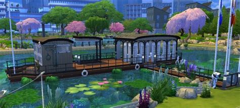A Barge For A House Welcome Home By Valbreizh Sims 4 Residential Lots
