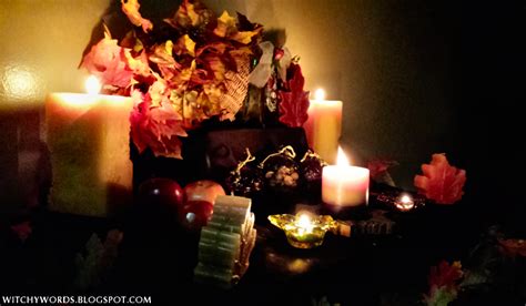 Witchy Words Autumn Equinox Mabon 2013 Altar