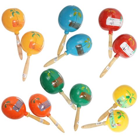 Hand Painted Maracas Fiesta Maracas Windy City Novelties