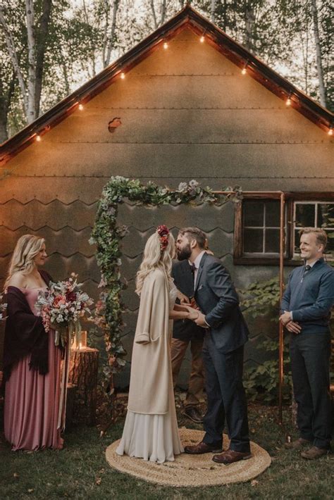 Intimate Bohemian Industrial Outdoor Ceremony Image By Katia Taylor