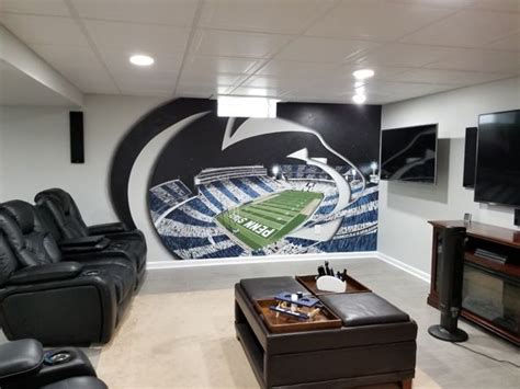 Whether your preferences are contemporary or classic, there are various new options available on the market. Penn State Mural, Man Cave Decor, Football Mural | Man ...