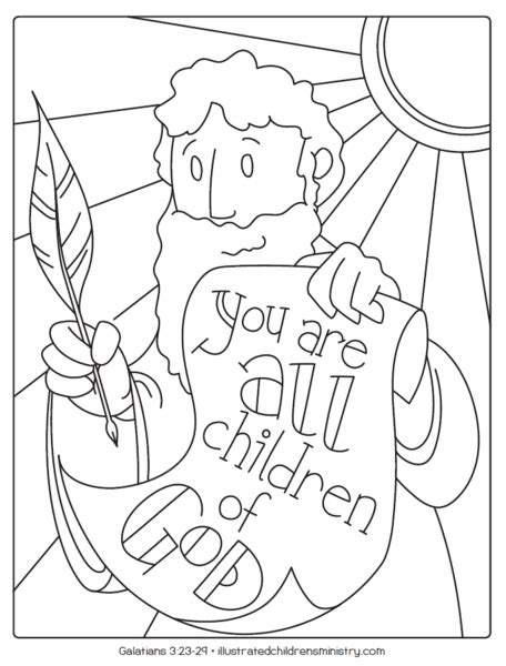 Bible story coloring pages sure warm up religion class! Bible Story Coloring Pages: Summer 2019 - Illustrated ...