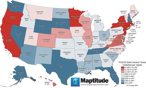 Us States With The Highest And Lowest Per Capita Maps On The Web