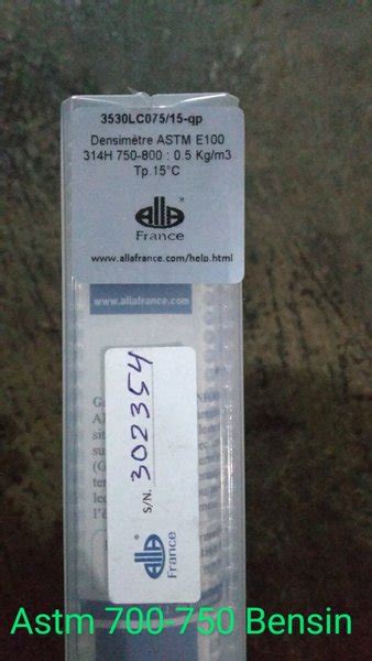 Jual Hydrometer Hidrometer ASTM Alla France 750 800 Di Lapak Toko Isoy