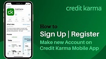 How to Register Credit Karma | Sign Up Credit Karma App - YouTube