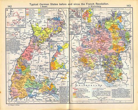 Baden became part of the german empire in 1871. Map of Baden and Wurtemberg 1241-1911