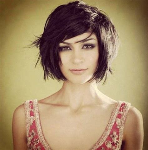 We did not find results for: around chin length, razored/textured bob with side swept ...