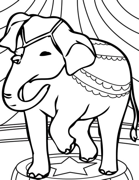 Free printable elephant coloring pages for kids. Masami Lauman: Circus Elephant Coloring Pages