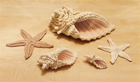 Ravelry Crochet Conch Shell And Starfish Pattern By Thomasina Cummings