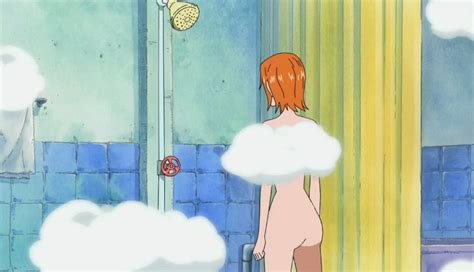 Nami One Piece One Piece Shower Screencap Ass Bathroom Censored Convenient Censoring