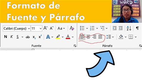 Word Pestaña Archivo Formato De Fuente Y Párrafo Youtube