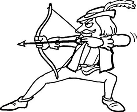 Robin hood in the forest. Cartoon Of Robin Hood Coloring Pages : Best Place to Color