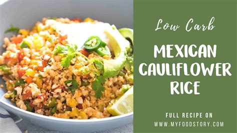 Low Carb Mexican Cauliflower Rice Vegan Keto Paleo Friendly My