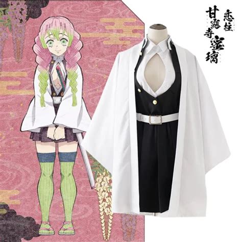 Anime Demon Slayer Kimetsu No Yaiba Kanroji Mitsuri Cosplay Costume Outfit Box17 4795 Picclick
