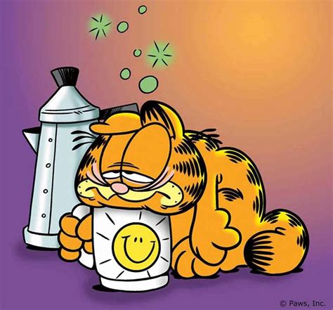 Garfield With Coffee Wallpapers Wallpaper Cave