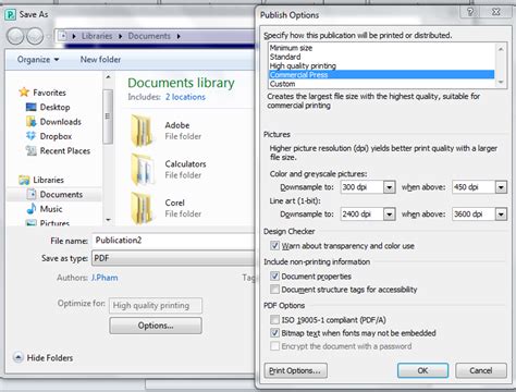 Microsoft Publisher Tutorial To Setup Files For Print