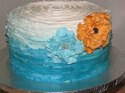 ombre birthday cake