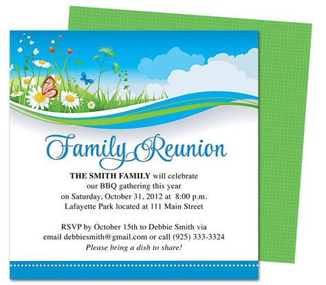21 posts related to family reunion flyer templates. Summer Breeze Family Reunion Party Invitation Templates ...