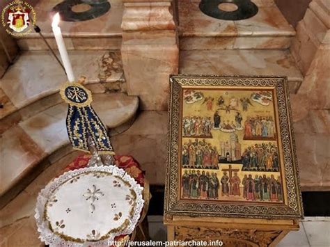 Των αγίων πάντων είναι εορτή, με την οποία τιμάται η μνήμη όλων ανεξαιρέτως των αγίων, γνωστών και αγνώστων. Η ΕΟΡΤΗ ΠΑΝΤΩΝ ΤΩΝ ΕΝ ΠΑΛΑΙΣΤΙΝΗ ΑΓΙΩΝ ΕΙΣ ΤΟ ΠΑΤΡΙΑΡΧΕΙΟΝ ...