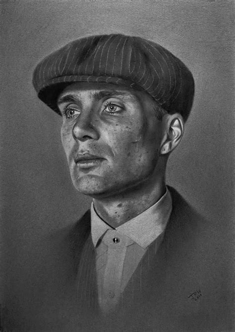 Tommy Shelby By Jpw Artist Peaky Blinders Realistic Drawings Portrait Drawing